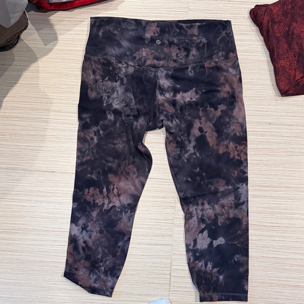 Lulu lemon align black Tie-Dye Leggings